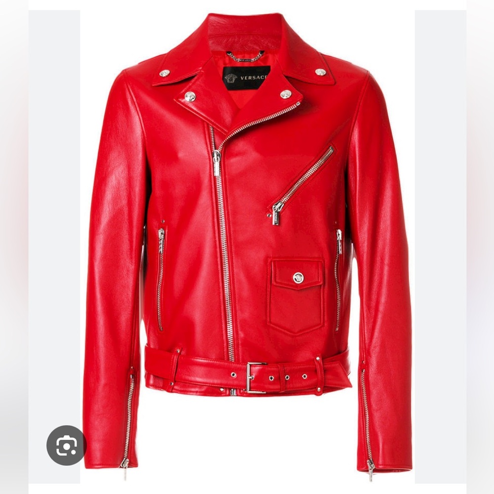 Versace leather jacket